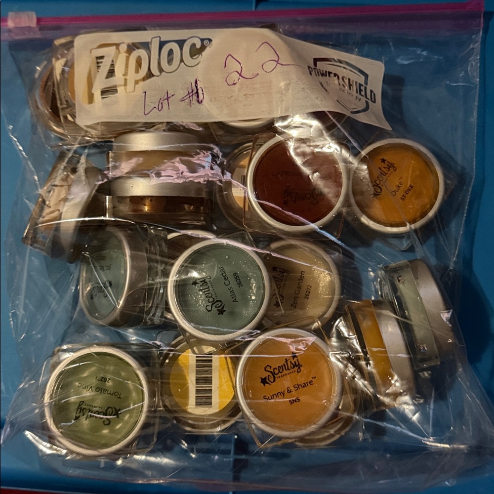 Grab bag of 22 discontinued Scentsy testers. Home Party size. Lot #6